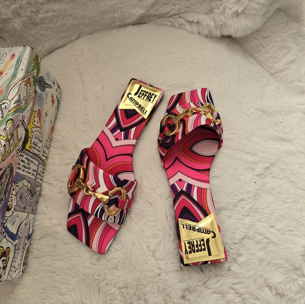 Jefrey Campbell flat slides, size 8. Brand new. NW